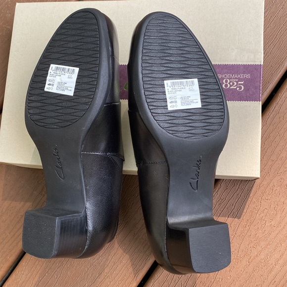 NWT Beautiful Clark's Rosalyn Adele Black Leather size 9.5 M - Picture 4 of 6